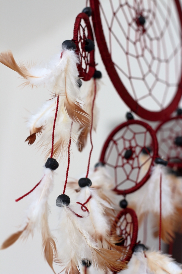 Lapač snů hnědý 17cm