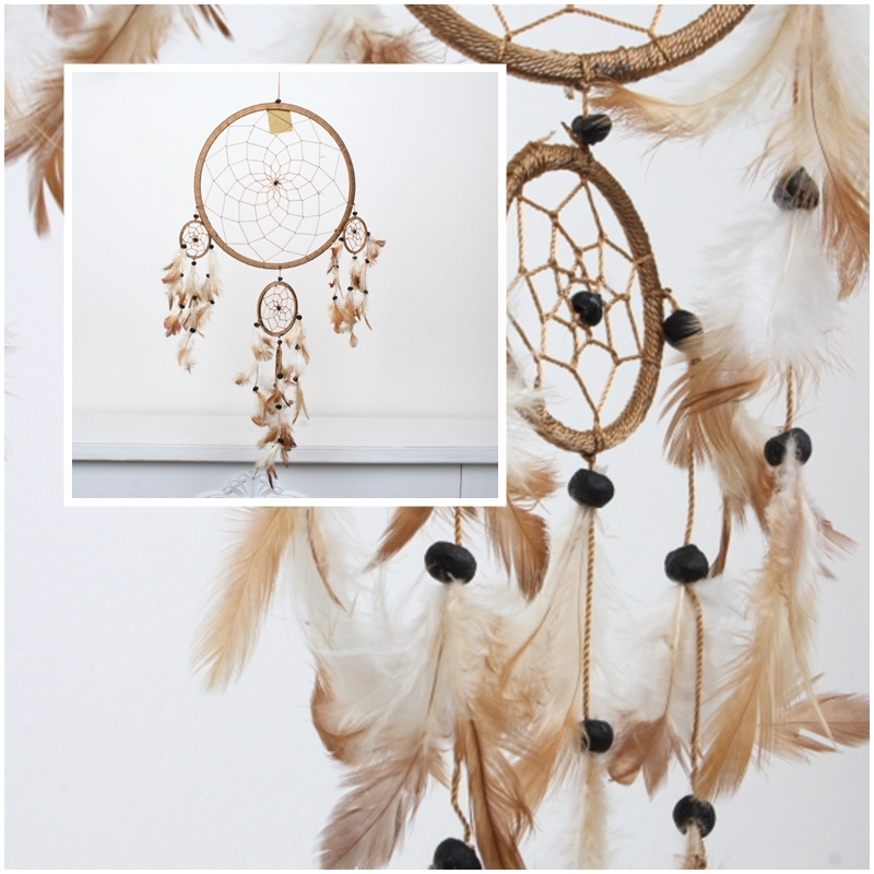 Lapač snů hnědý 27cm