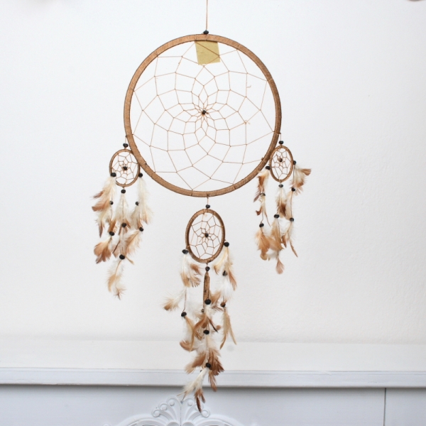 Lapač snů hnědý 27cm