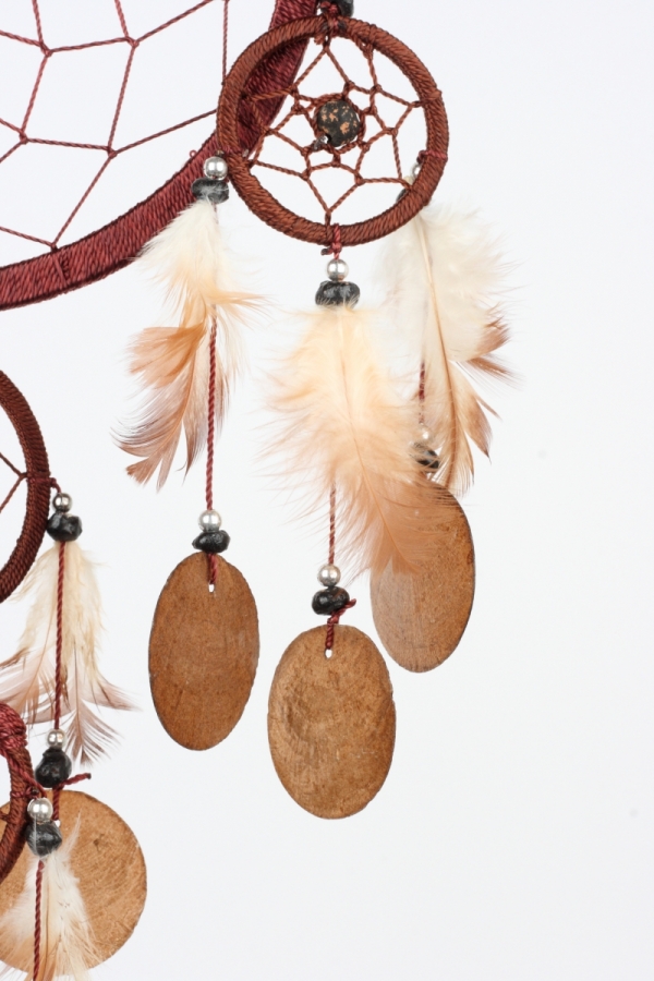 Lapač snů hnědý velký 16 cm