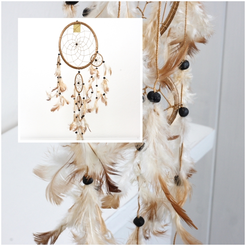 Lapač snů světle hnědý 22cm