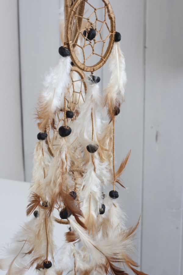 Lapač snů světle hnědý 22cm