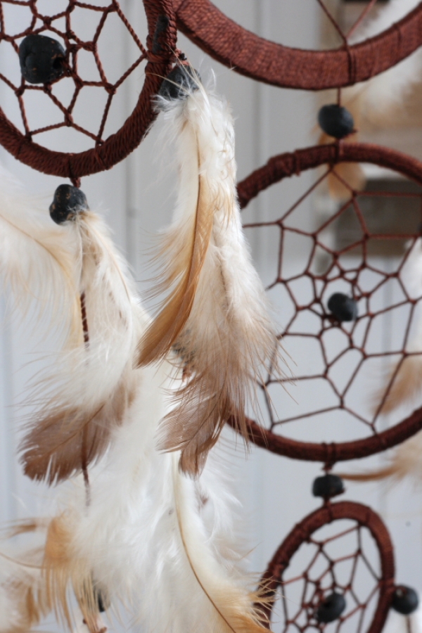 Lapač snů tmavě hnědý 22cm