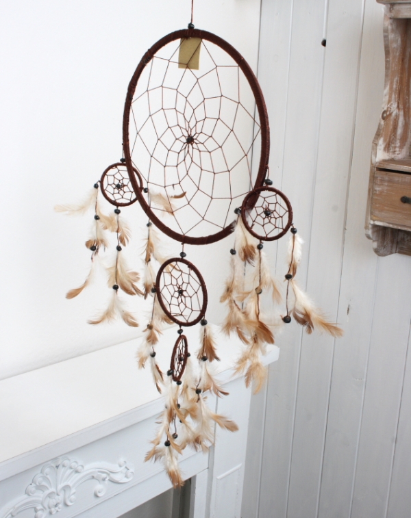 Lapač snů tmavě hnědý 27cm