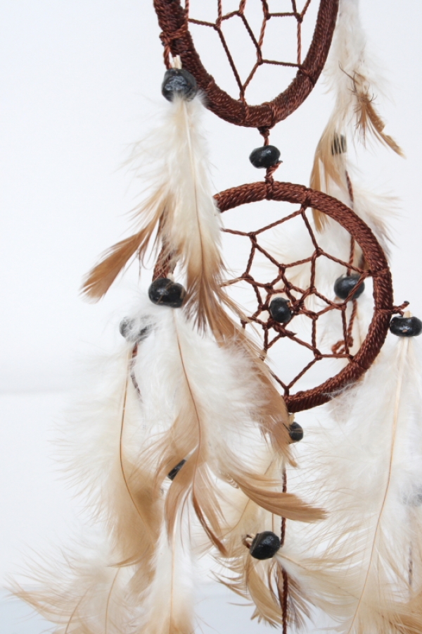 Lapač snů tmavě hnědý 27cm