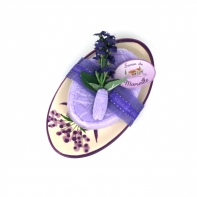 Le Chatelard keramická mýdlenka a mýdlo levandule 100g