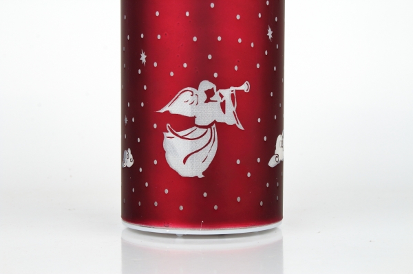 LED svícen skleněný s andělem