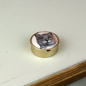 Lékovka kočka šedá kulatá