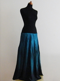 Letní sukně Tmavá petrolej L-XL