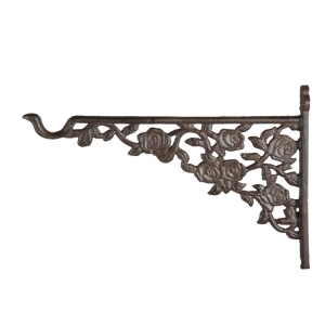 Litinová konzole růžičky 23x25,5cm