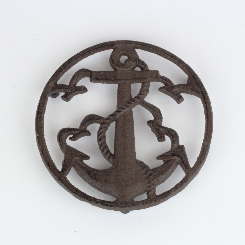 Litinová podložka pod hrnec kotva 17cm