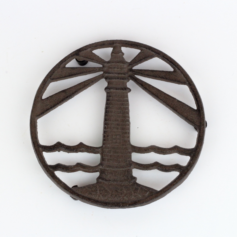 Litinová podložka pod hrnec maják 17cm