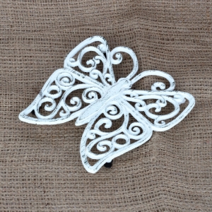 Litinová podložka pod hrnec motýl 18x20cm