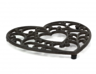 Litinová podložka pod hrnec srdce 18,5x17cm