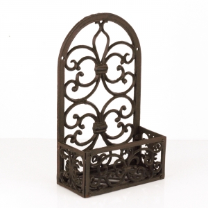 Litinová police na květiny 27,9x14,2x44,4cm