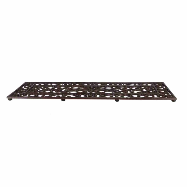 Litinová rohožka před dveře Ornament 75 × 25 cm