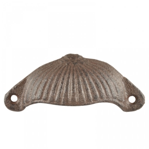 Litinová úchytka na nábytek kapsa 10x4cm