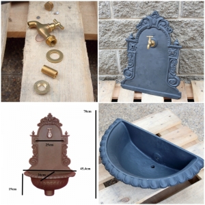 Litinové umyvadlo 71cm