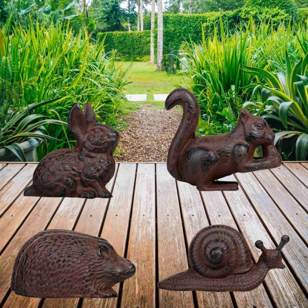 Litinové zvířátko na zahradu - šnek 11,7x5,4x11cm