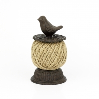 Litinový držák na provázek s ptáčkem 17cm