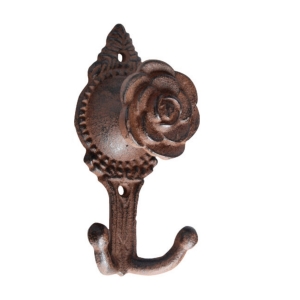 Litinový dvojháček kytička 13x5cm