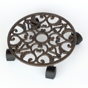 Litinový posuvný stojan / podstavec pod květinu 27,5cm