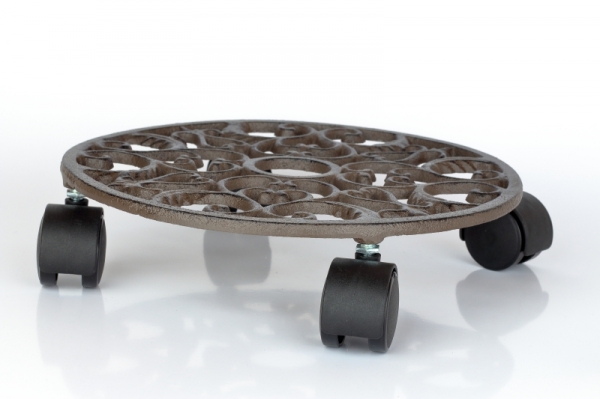 Litinový posuvný stojan / podstavec pod květinu 27,5cm