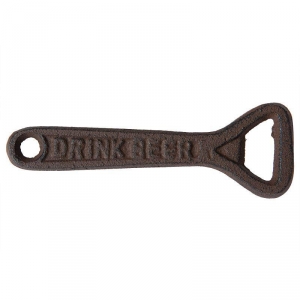 Litinový retro otvírák na pivo DRINK BEER