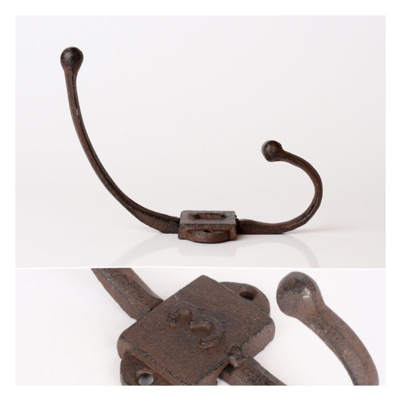 Litinový věšák háček s číslem 3