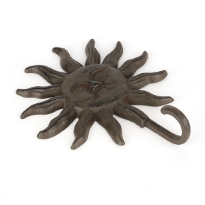 Litinový věšák slunce 25x20cm