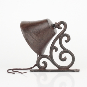 Litinový zvonek na konzoli 17x10x14,5cm