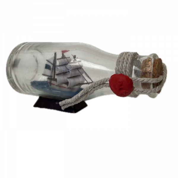 Lodička v láhvi 12,5 x 6 cm