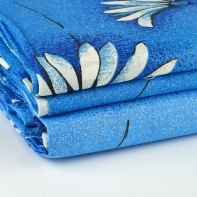 Ložní souprava kytka modrá bílá 2+2 100% bavlna