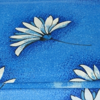 Ložní souprava kytka modrá bílá 2+2 100% bavlna