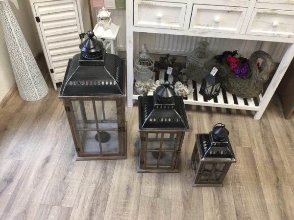 Lucerna dřevěná malá 42cm