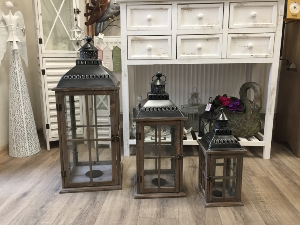 Lucerna dřevěná malá 42cm