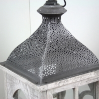 Lucerna dřevěná s patinou střední 60cm