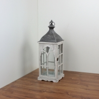 Lucerna dřevěná s patinou střední 60cm