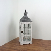 Lucerna dřevěná s patinou střední 60cm