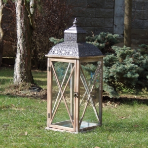 Lucerna dřevěná XXL 83cm 