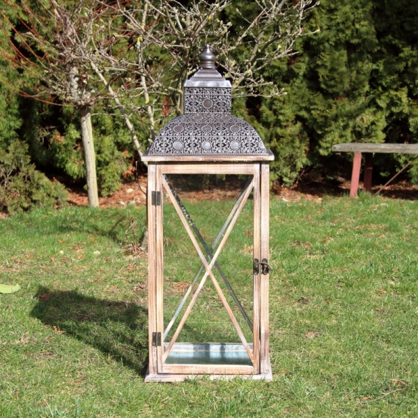 Lucerna dřevěná XXL 83cm 