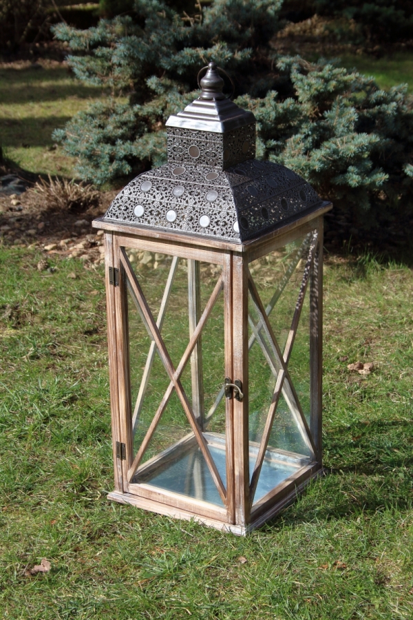 Lucerna dřevěná XXL 83cm 
