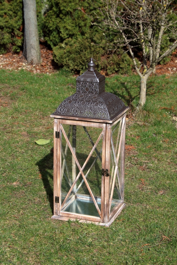 Lucerna dřevěná XXL 83cm 