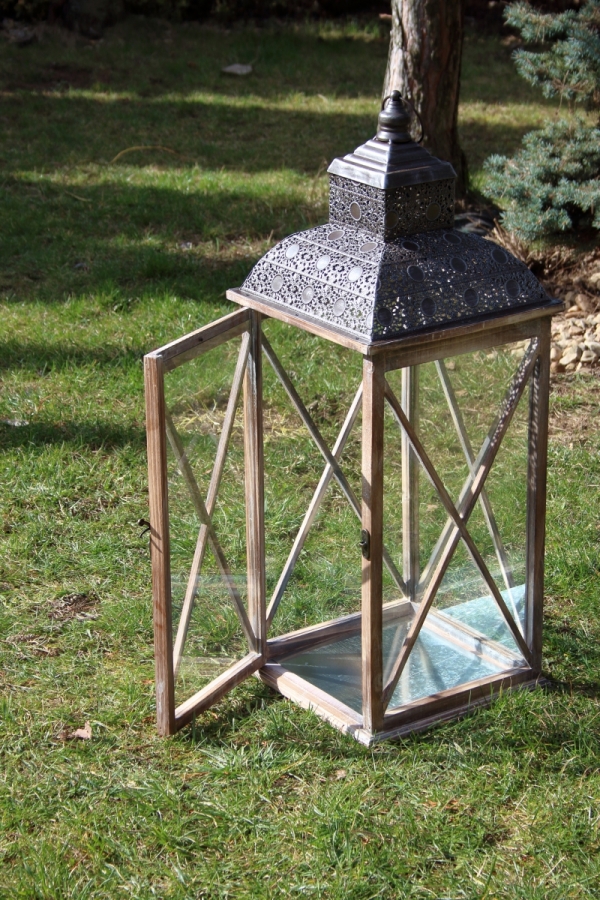 Lucerna dřevěná XXL 83cm 