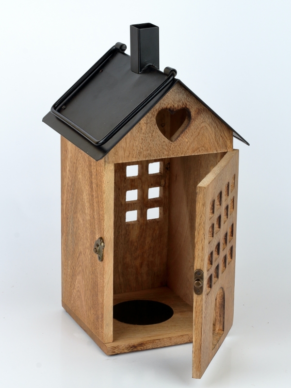 Lucerna  na svíčku 18 x  18 x 36 cm