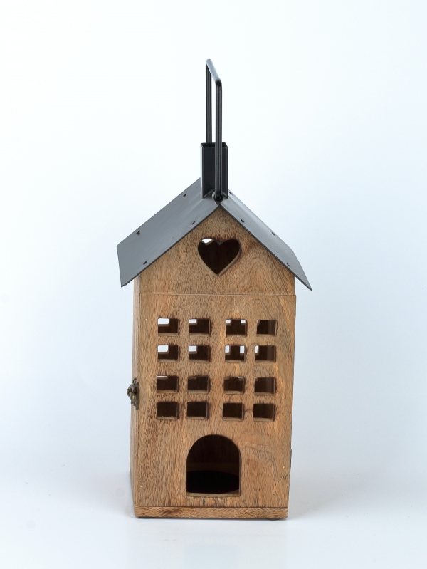 Lucerna  na svíčku 18 x  18 x 36 cm