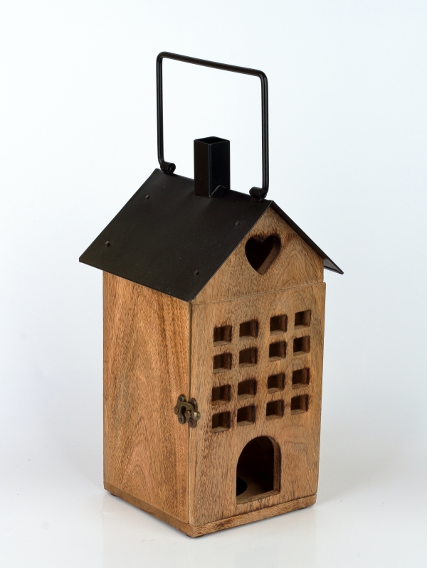 Lucerna  na svíčku 18 x  18 x 36 cm