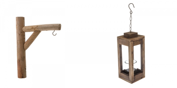 Lucerna na svíčku EKO bílá