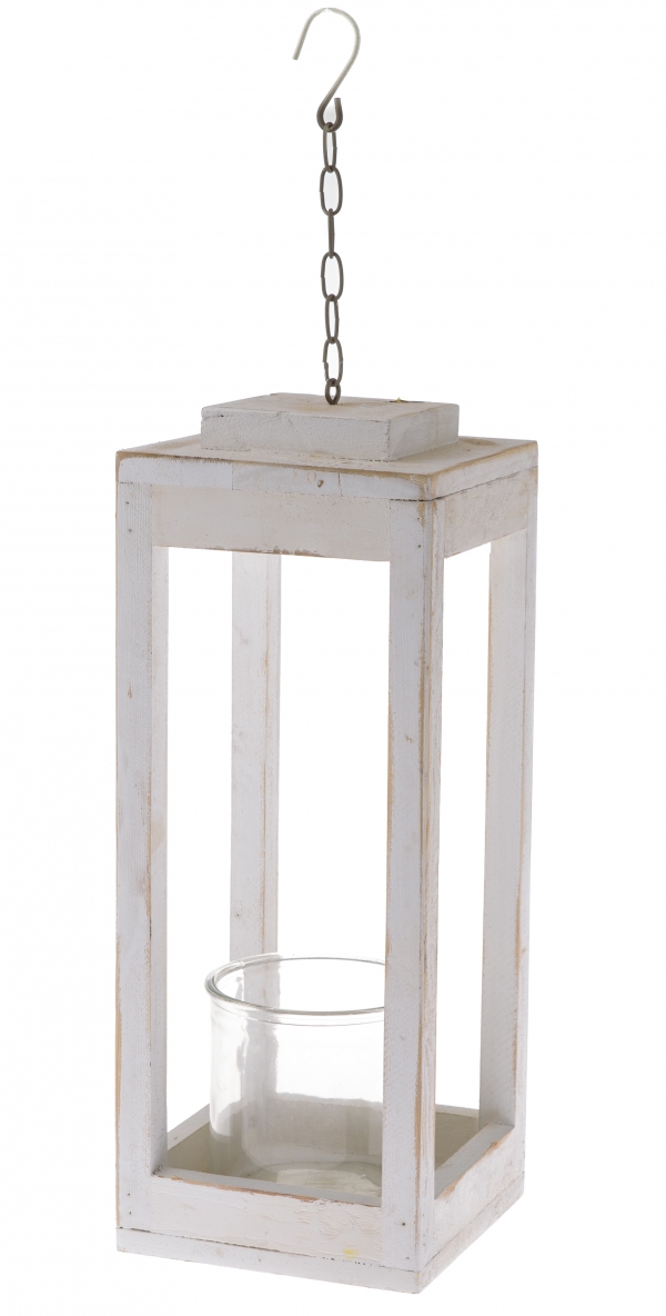 Lucerna na svíčku EKO bílá