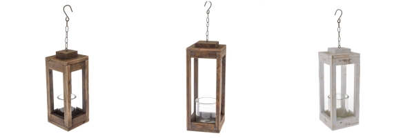 Lucerna na svíčku EKO bílá